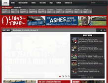 Tablet Screenshot of lions-tour.com